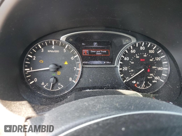 2017 Nissan Altima SV with VIN 1N4AL3APXHC222151, listed as a Copart auction lot 59560855 with 47,232 mi miles and Salvage title. Bid and sale history available at DreamBid. Image 9.