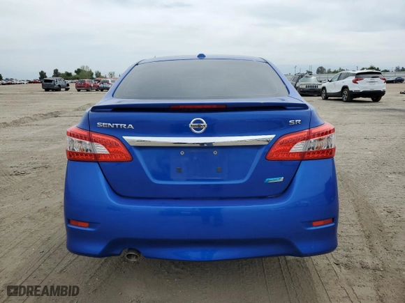 2014 Nissan Sentra SR with VIN 3N1AB7AP9EL640241, listed as a Copart auction lot 53332035 with 113,788 mi miles and Salvage Title. Bid and sale history available at carsss.com. Image 6.