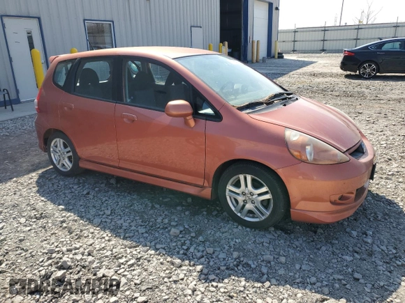 2008 Honda Fit Sport with VIN JHMGD37688S036385, listed as a Copart auction lot 52591935 with 120,113 mi miles and Clean Title. Bid and sale history available at carsss.com. Image 4.