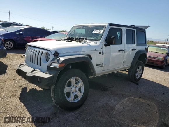 2022 Jeep Wrangler Unlimited Willys with VIN 1C4HJXDN2NW134737, listed as a Copart auction lot 67411754 with 56,296 mi miles and Salvage Title. Bid and sale history available at DreamBid. Image 1.