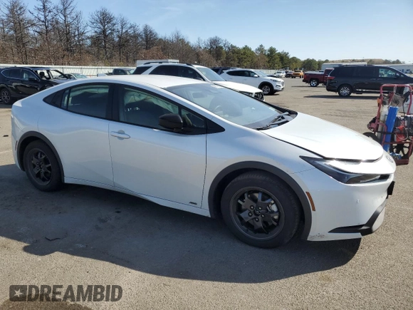 2024 Toyota Prius LE with VIN JTDADABU9R3015977, listed as a Copart auction lot 49179915 with 7,917 mi miles and Salvage Title. Bid and sale history available at carsss.com. Image 4.