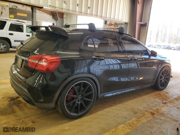 2015 Mercedes-Benz GLA-Class GLA 45 AMG with VIN WDDTG5CB7FJ141837, listed as a Copart auction lot 43755855 with NaN miles and Salvage Title. Bid and sale history available at carsss.com. Image 3.