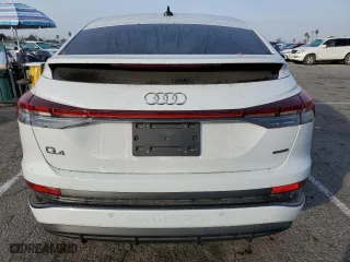 2023 Audi Q4 e-tron Sportback Premium Plus with VIN WA132BFZ4PP079760, listed as a Copart auction lot 43279455 with 9,754 mi miles and Salvage Title. Bid and sale history available at carsss.com. Image 6.