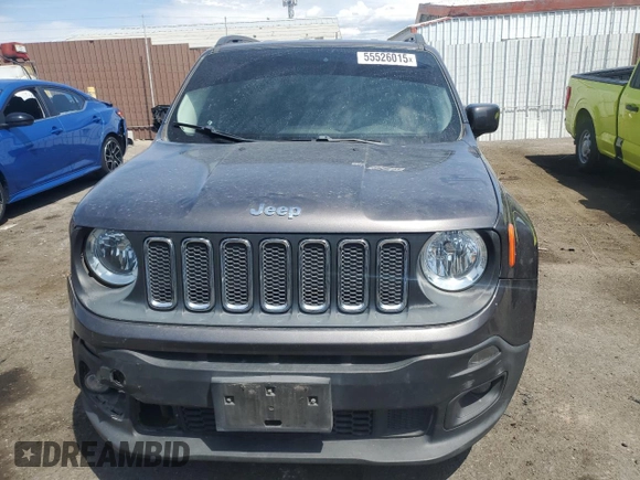 2017 Jeep Renegade Altitude with VIN ZACCJABB2HPE81020, listed as a Copart auction lot 55526015 with 98,205 mi miles and Salvage title. Bid and sale history available at DreamBid. Image 5.