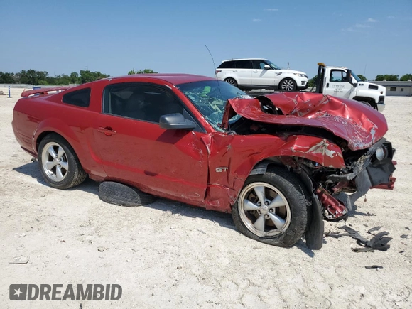 2008 Ford Mustang GT Deluxe with VIN 1ZVHT82H285150604, listed as a Copart auction lot 56236525 with 132,142 mi miles and Salvage title. Bid and sale history available at DreamBid. Image 4.