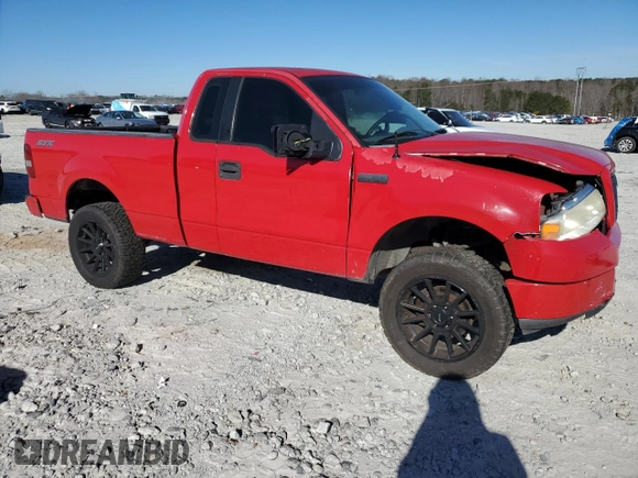 2005 Ford F-150 XL with VIN 1FTRF12215NB60036, listed as a Copart auction lot 47165815 with 230,981 mi miles and Salvage Title. Bid and sale history available at carsss.com. Image 4.