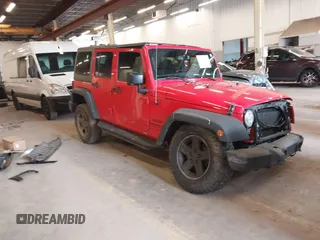 2017 Jeep Wrangler Unlimited Sport with VIN 1C4BJWDG0HL597113, listed as a IAAI auction lot 41764073 with 96,531 mi miles. Bid and sale history available at carsss.com. Image 1.