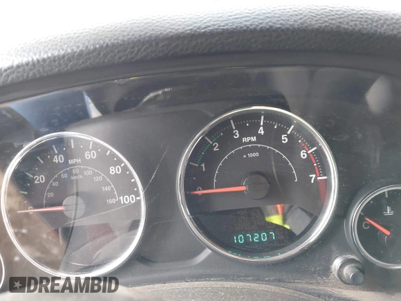 2011 Jeep Wrangler Rubicon with VIN 1J4BA6D13BL545343, listed as a IAAI auction lot 40980056 with 107,207 mi miles and . Bid and sale history available at carsss.com. Image 7.