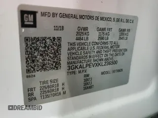 2019 GMC Terrain SLT with VIN 3GKALPEVXKL236500, listed as a Copart auction lot 44189285 with 98,361 mi miles and Salvage Title. Bid and sale history available at carsss.com. Image 14.