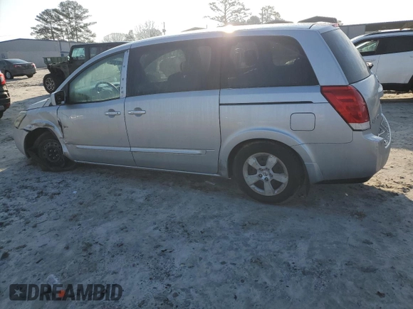 2007 Nissan Quest S with VIN 5N1BV28U87N117833, listed as a Copart auction lot 43357885 with 160,808 mi miles and Salvage Title. Bid and sale history available at carsss.com. Image 2.