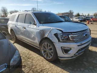 2019 Ford Expedition Max Platinum z VIN 1FMJK1MT3KEA53639, wystawiony jako Copart lot #42505355 z przebiegiem 121 078 mil mil oraz Szkoda całkowita • Salvage title. Historia ofert i sprzedaży dostępna na DreamBid. Obrazek 4.