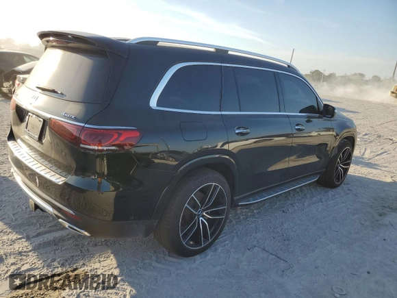 2021 Mercedes-Benz GLS 450 with VIN 4JGFF5KE4MA527565, listed as a Copart auction lot 43009363 with 21,068 mi miles and . Bid and sale history available at DreamBid. Image 3.
