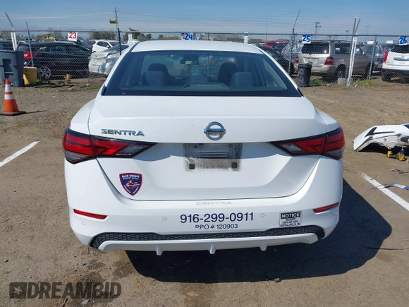 2020 Nissan Sentra S with VIN 3N1AB8BV2LY300741, listed as a IAAI auction lot 41896795 with 126,749 mi miles and . Bid and sale history available at DreamBid. Image 16.