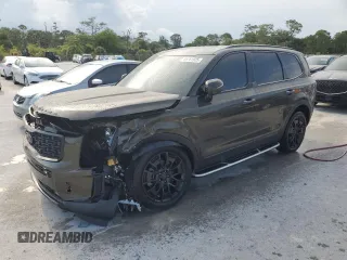 2021 Kia Telluride SX z VIN 5XYP5DHC7MG124255, wystawiony jako Copart lot #55761925 z przebiegiem 57 245 mil mil oraz Szkody całkowita. Historia ofert i sprzedaży dostępna na DreamBid. Obrazek 1.