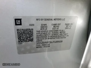2020 Chevrolet Malibu LT with VIN 1G1ZD5ST1LF120528, listed as a Copart auction lot 45313995 with 111,684 mi miles and Salvage Title. Bid and sale history available at carsss.com. Image 14.