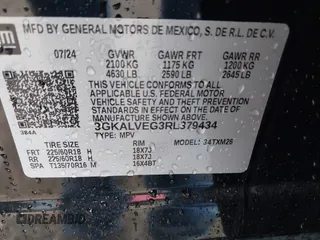 2024 GMC Terrain SLT z VIN 3GKALVEG3RL379434, wystawiony jako IAAI lot #42232120 z przebiegiem 3266 mil mil oraz . Historia ofert i sprzedaży dostępna na DreamBid. Obrazek 9.