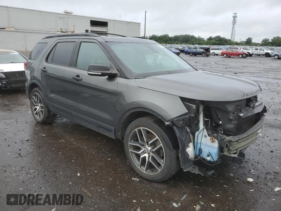 2019 Ford Explorer Sport with VIN 1FM5K8GT5KGA35458, listed as a Copart auction lot 60792775 with 58,540 mi miles and Salvage title. Bid and sale history available at DreamBid. Image 4.