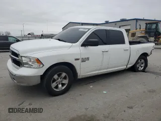 2020 Ram 1500 SLT z VIN 1C6RR7TT1LS124936, wystawiony jako Copart lot #44140005 z przebiegiem 158 543 mil mil oraz Szkoda całkowita • Salvage title. Historia ofert i sprzedaży dostępna na DreamBid. Obrazek 1.
