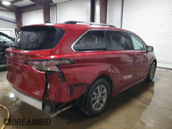 2023 Toyota Sienna LE with VIN 5TDKRKEC3PS143013, listed as a Copart auction lot 49035395 with 54,341 mi miles and Salvage Title. Bid and sale history available at carsss.com. Image 3.