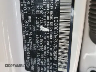2023 Hyundai Kona SEL with VIN KM8K33AG2PU190203, listed as a Copart auction lot 54922635 with Not Provided miles and Non Repairable. Bid and sale history available at carsss.com. Image 13.