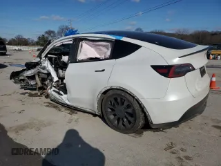 2023 Tesla Model Y Long Range with VIN 7SAYGAEE3PF767171, listed as a Copart auction lot 46057645 with Not Provided miles and Salvage Title. Bid and sale history available at DreamBid. Image 2.