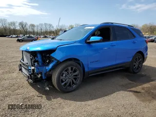 2024 Chevrolet Equinox RS с VIN 3GNAXWEG5RS108961, выставлен на аукционе Copart как лот 54477955 с пробегом 6 001 миль миль и Списание • Salvage title. История ставок и продаж доступна на DreamBid. Изображение 1.