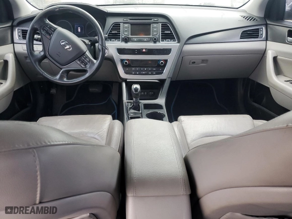 2015 Hyundai Sonata 2.4L Sport with VIN 5NPE34AF6FH107413, listed as a Copart auction lot 43943865 with 0 mi miles and Salvage Title. Bid and sale history available at carsss.com. Image 8.