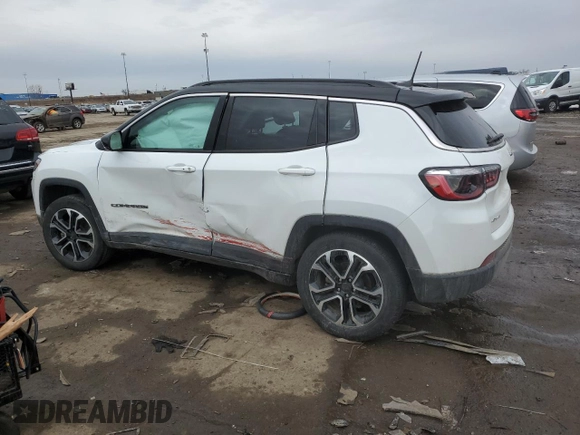 2022 Jeep Compass High Altitude z VIN 3C4NJDCB8NT232024, wystawiony jako Copart lot #46950985 z przebiegiem Nie podano mil oraz Szkoda całkowita • Salvage title. Historia ofert i sprzedaży dostępna na DreamBid. Obrazek 2.