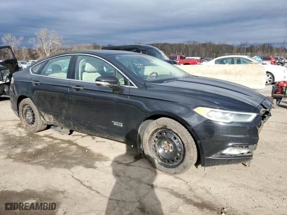 2017 Ford Fusion Energi Titanium with VIN 3FA6P0SU2HR197891, listed as a Copart auction lot 48132895 with 113,605 mi miles and Salvage Title. Bid and sale history available at carsss.com. Image 4.