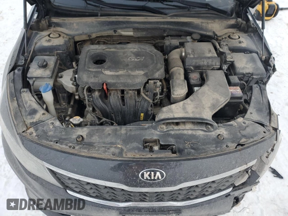 2019 Kia Optima LX with VIN 5XXGT4L39KG285558, listed as a Copart auction lot 87632155 with 199,665 mi miles and Salvage Title. Bid and sale history available at carsss.com. Image 12.