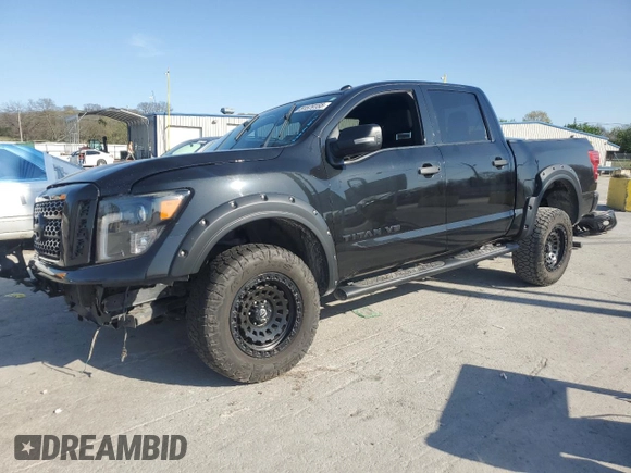2018 Nissan Titan SV with VIN 1N6AA1E57JN545173, listed as a Copart auction lot 51579155 with 165,786 mi miles and Non repairable. Bid and sale history available at DreamBid. Image 1.