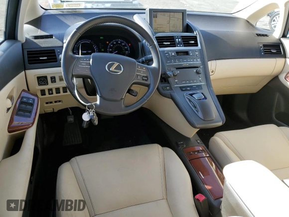 2012 Lexus HS with VIN JTHBB1BA5C2049085, listed as a Copart auction lot 80085624 with 130,558 mi miles and Salvage Title. Bid and sale history available at carsss.com. Image 8.