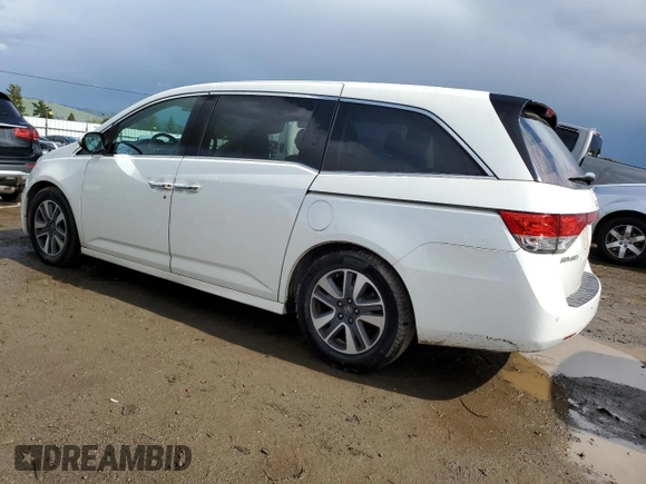 2014 Honda Odyssey Touring with VIN 5FNRL5H97EB097771, listed as a Copart auction lot 51664455 with 109,830 mi miles and Salvage Title. Bid and sale history available at DreamBid. Image 2.
