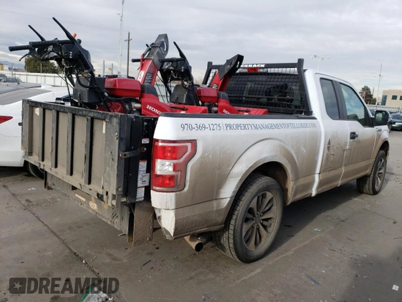 2019 Ford F-150 XL with VIN 1FTEX1EP6KKF02824, listed as a Copart auction lot 85951804 with 60,583 mi miles and Clean Title. Bid and sale history available at carsss.com. Image 3.