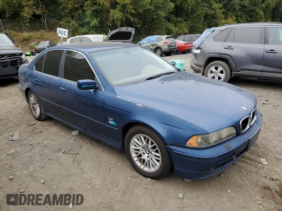 2001 BMW 5 Series 530iA with VIN WBADT63401CF09211, listed as a Copart auction lot 52644055 with 191,141 mi miles and Clean Title. Bid and sale history available at carsss.com. Image 4.