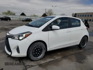 2015 Toyota Yaris L with VIN VNKKTUD32FA033118, listed as a Copart auction lot 52800075 with 111,305 mi miles and Salvage Title. Bid and sale history available at carsss.com. Image 1.