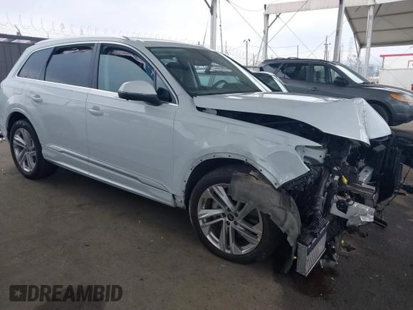2022 Audi Q7 Premium Plus with VIN WA1LXBF75ND022305, listed as a IAAI auction lot 42169110 with 29,127 mi miles and . Bid and sale history available at DreamBid. Image 1.