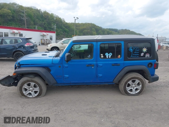 2023 Jeep Wrangler Sport with VIN 1C4HJXDG5PW530309, listed as a IAAI auction lot 42154961 with 29,846 mi miles and . Bid and sale history available at DreamBid. Image 15.