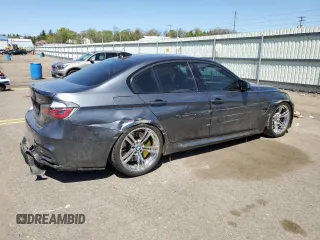 2015 BMW M3 with VIN WBS3C9C54FP804665, listed as a Copart auction lot 50595684 with 92,272 mi miles. Bid and sale history available at carsss.com. Image 3.