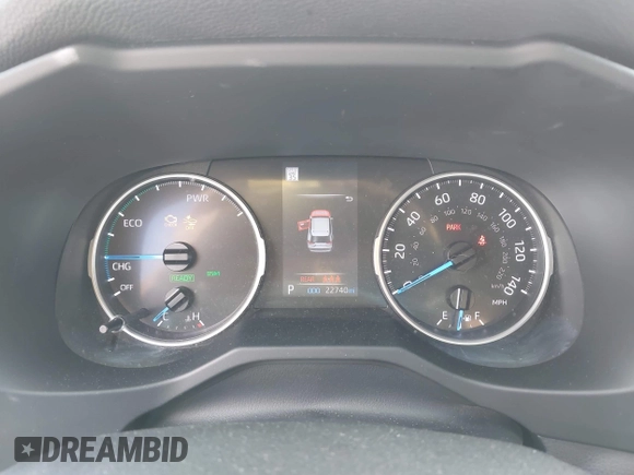 2022 Toyota RAV4 Hybrid SE with VIN JTM16RFV0ND070012, listed as a IAAI auction lot 42244604 with 22,740 mi miles and . Bid and sale history available at DreamBid. Image 7.