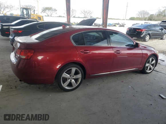 2007 Lexus GS 350 with VIN JTHBE96S170015784, listed as a Copart auction lot 51471335 with 222,084 mi miles and Salvage Title. Bid and sale history available at carsss.com. Image 3.