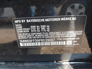 2023 BMW 3 Series 330i with VIN 3MW69FF09P8D39007, listed as a IAAI auction lot 42071643 with 24,781 mi miles and . Bid and sale history available at DreamBid. Image 9.