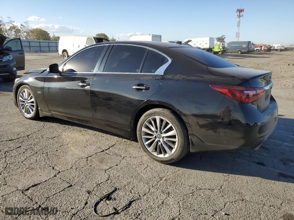 2018 Infiniti Q50 2.0t LUXE with VIN JN1CV7AP9JM241541, listed as a Copart auction lot 76846594 with NaN miles and Salvage Title. Bid and sale history available at carsss.com. Image 2.