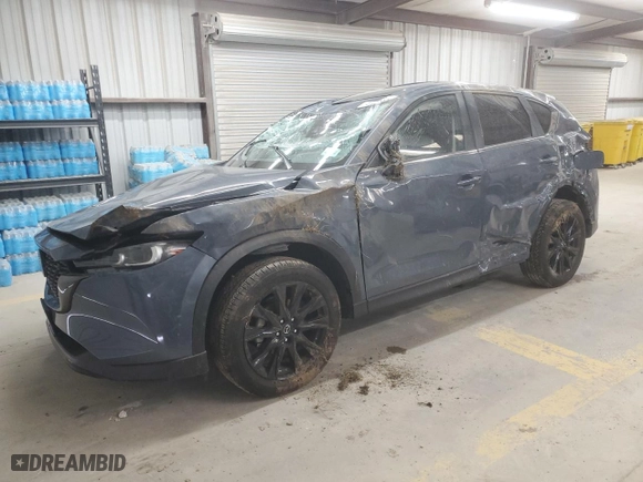 2023 Mazda CX-5 2.5 S Carbon Edition with VIN JM3KFBCM8P0166690, listed as a Copart auction lot 45870335 with 14,268 mi miles and Non Repairable. Bid and sale history available at carsss.com. Image 1.