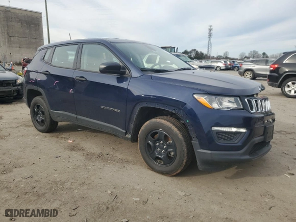 2020 Jeep Compass Sport with VIN 3C4NJDAB0LT149770, listed as a Copart auction lot 45551475 with 48,326 mi miles and Salvage Title. Bid and sale history available at carsss.com. Image 4.
