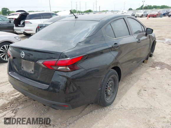 2020 Nissan Versa S with VIN 3N1CN8DV8LL916258, listed as a IAAI auction lot 42130248 with 45,414 mi miles. Bid and sale history available at carsss.com. Image 4.