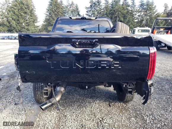 2024 Toyota Tundra 4WD Platinum with VIN 5TFNA5DB9RX153718, listed as a Copart auction lot 77704454 with 9,835 mi miles and Salvage Title. Bid and sale history available at carsss.com. Image 6.