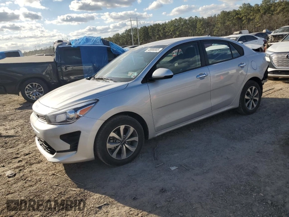 2023 Kia Rio S with VIN 3KPA24AD3PE573628, listed as a Copart auction lot 48886565 with 28,236 mi miles and Salvage Title. Bid and sale history available at carsss.com. Image 1.
