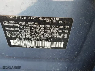 2016 Subaru Forester 2.5i Premium with VIN JF2SJADC1GH547677, listed as a IAAI auction lot 41459344 with 48,954 mi miles. Bid and sale history available at carsss.com. Image 9.