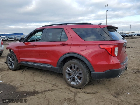 2023 Ford Explorer XLT with VIN 1FMSK8DH6PGB77683, listed as a Copart auction lot 49286305 with 25,634 mi miles and Clean Title. Bid and sale history available at carsss.com. Image 2.